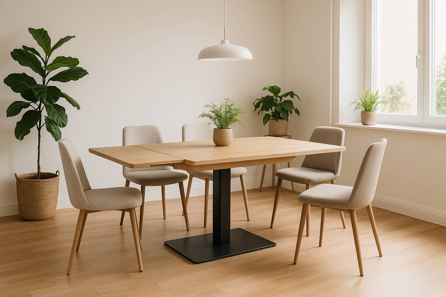 Cómo elegir una mesa de comedor extensible sin renunciar al diseño
