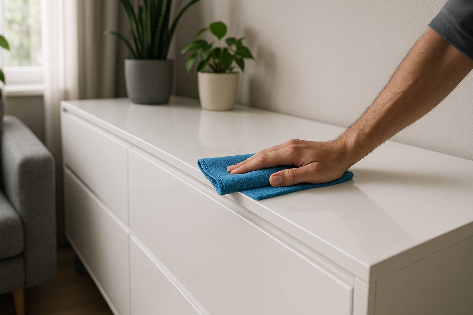 Cómo limpiar muebles lacados sin dañarlos