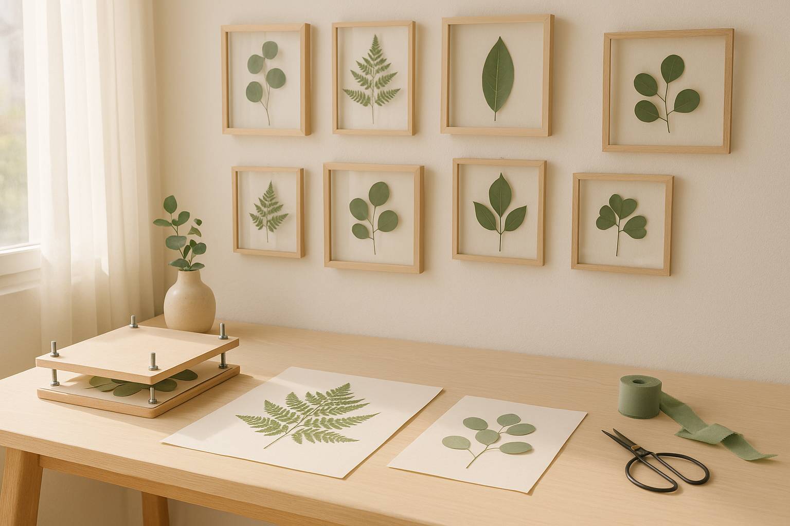 DIY: crea cuadros botánicos con hojas naturales prensadas