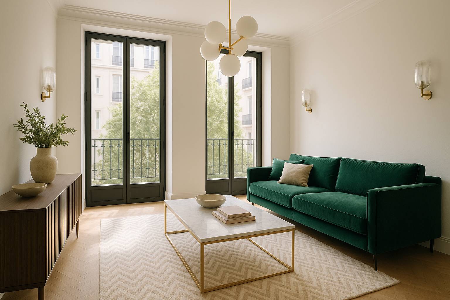 Estilo art déco moderno: lujo y geometría adaptados al siglo XXI