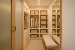 Cómo decorar un vestidor pequeño con sensación de amplitud
