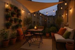 Cómo decorar una terraza pequeña para disfrutar todo el año