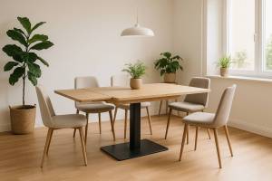 Cómo elegir una mesa de comedor extensible sin renunciar al diseño