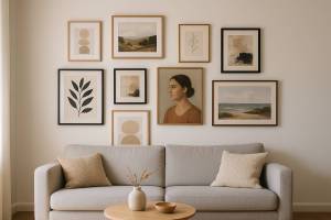 Consejos para combinar cuadros y marcos en una misma pared