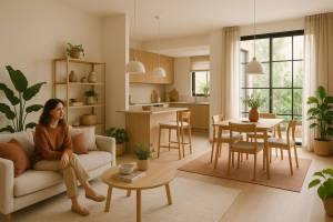 Consejos para mantener el orden visual en casas con espacios abiertos