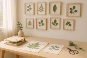 DIY: crea cuadros botánicos con hojas naturales prensadas