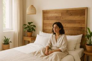 DIY: crea una cabecera de cama con listones reciclados