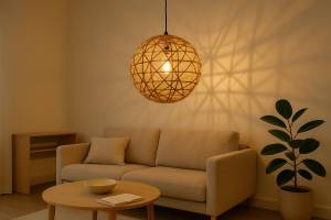 DIY: crea una lámpara colgante con cuerda de yute paso a paso